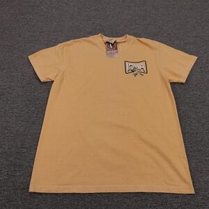 Iowa Hawkeyes Shirt Mens Medium Gold NCAA Football Comfort Colors Graphic Tee
